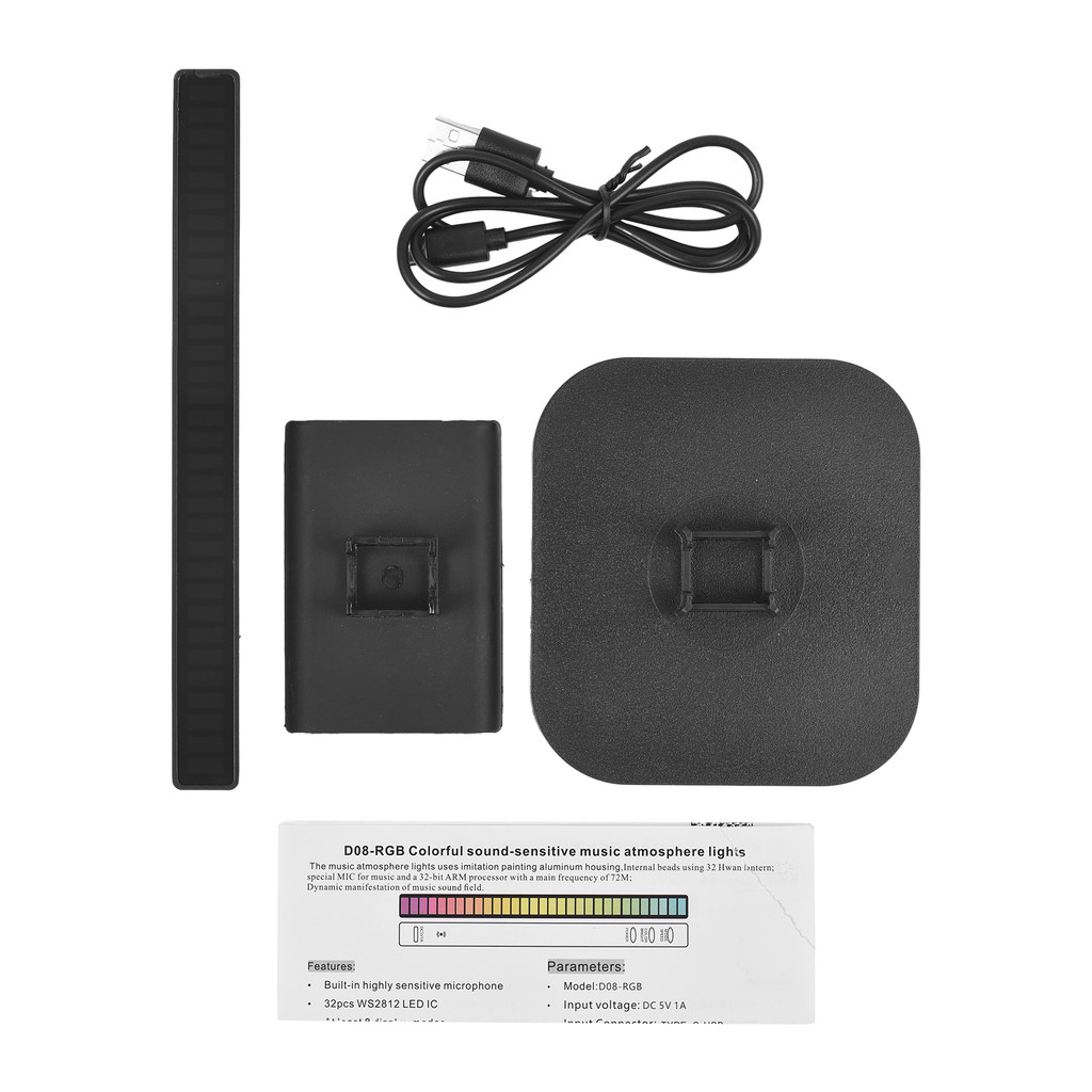 Tgbr Suporte De Fone De Ouvido Luz RGB Para Mesa PC Gaming Headset Inferior Antiderrapante Com Portas Tipo C Display Rec