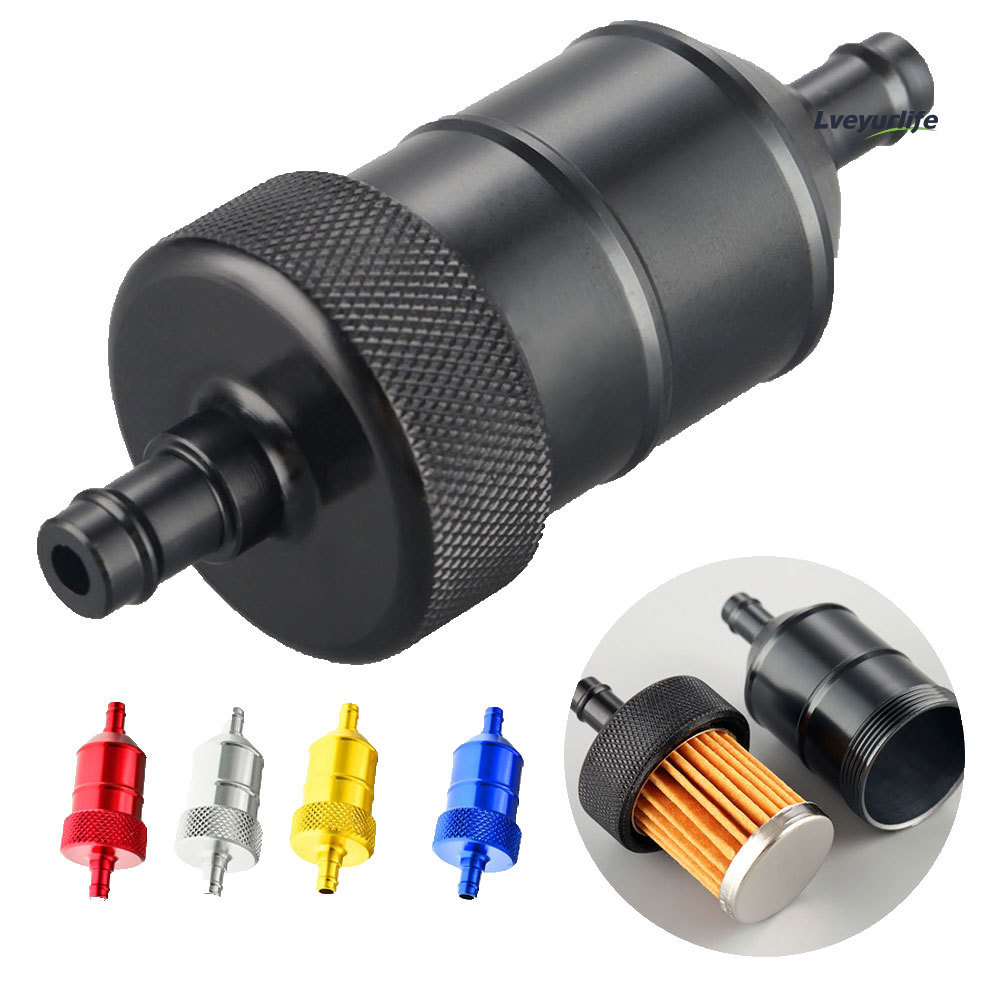 Lveyurlife Liga De Alumínio 8mm Óleo Gás Filtro Combustível Limpador Para Motocicleta Pit Dirt Bike ATV
