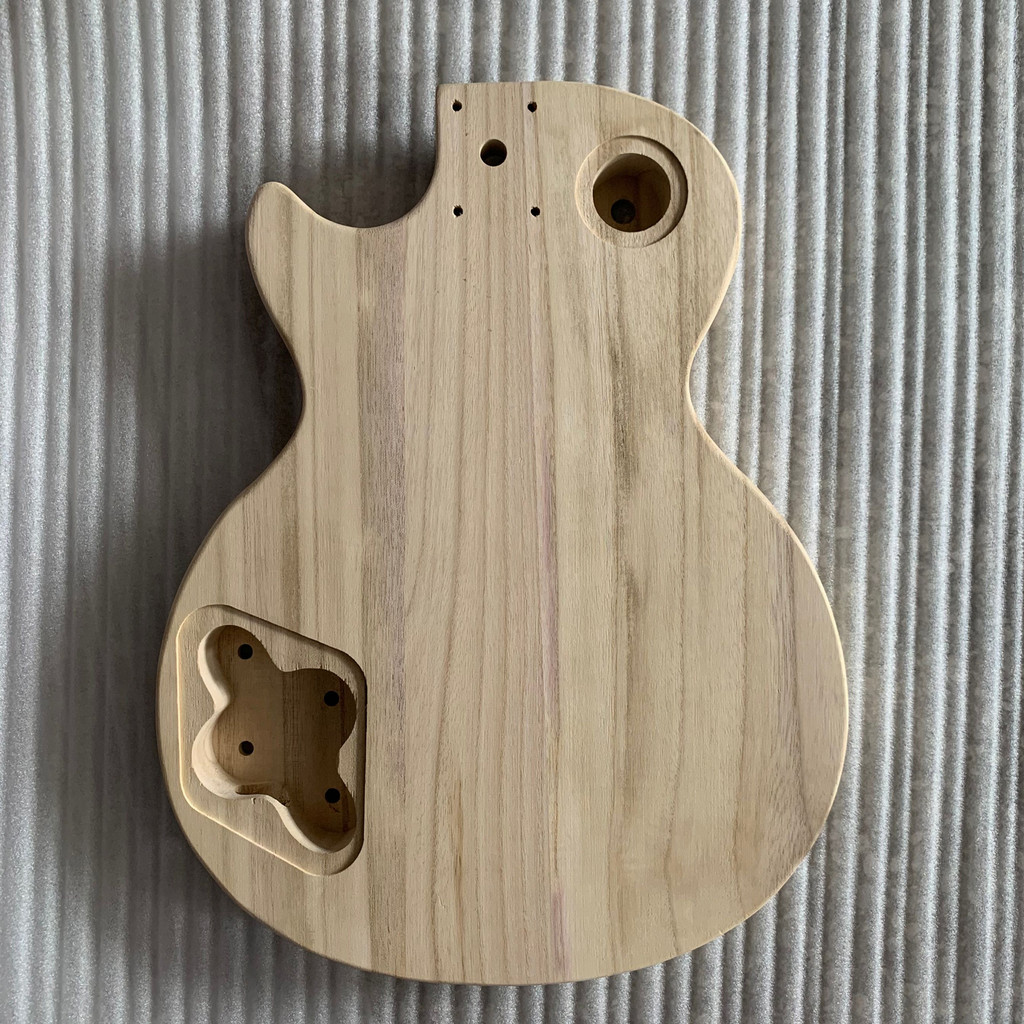 Telbr Corpo De Guitarra Elétrica Inacabado , Barril Em Branco De Madeira De Bordo Para Guitarras Estilo LP , Peças DIY