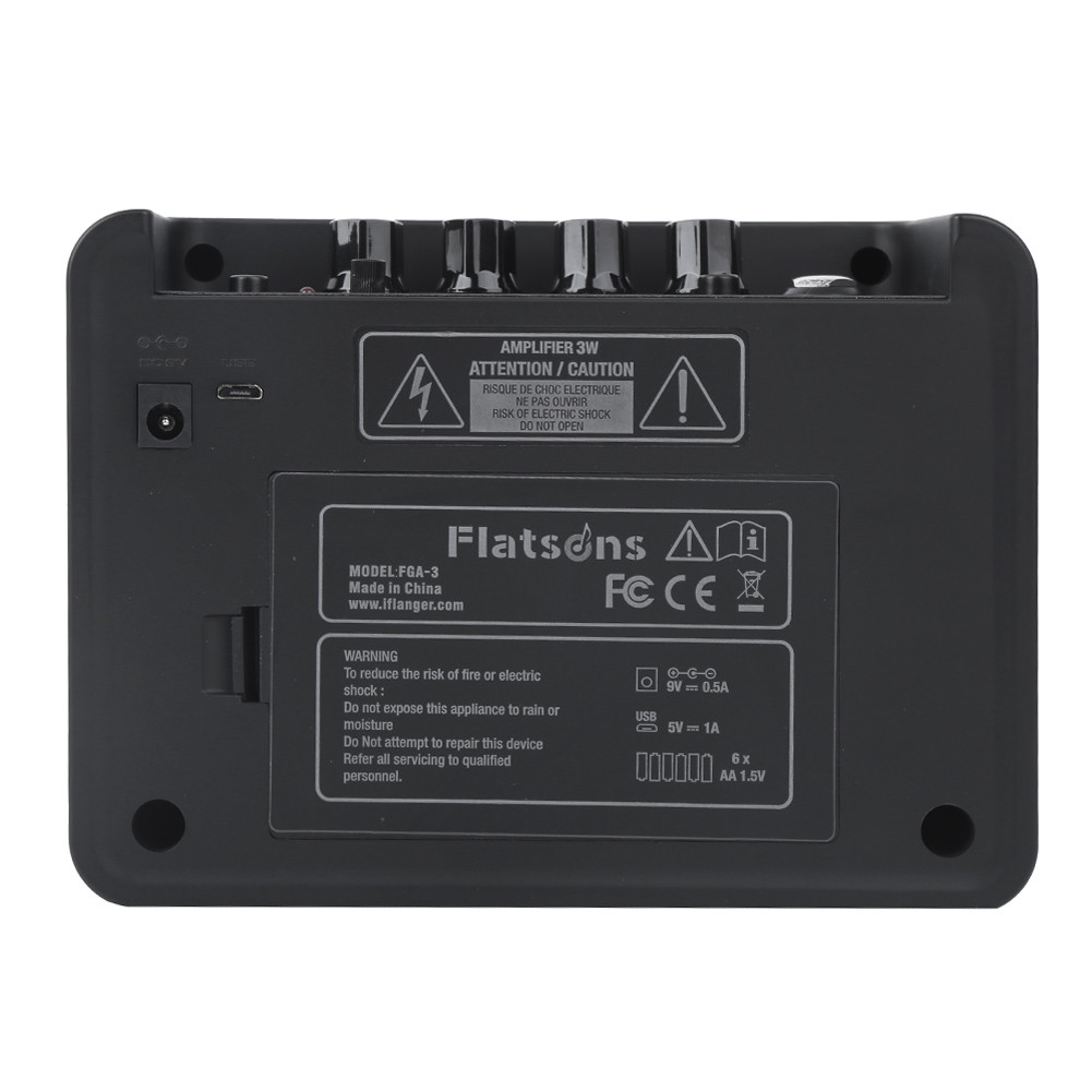 Telbr Flatsons Amplificador De Guitarra Alto-Falante Mini Som De Áudio Com Revestimento De Plástico Para Guitarristas