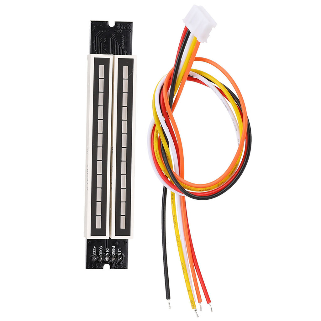 wohobr Dual 12 Indicador De Nível Estéreo Módulo De Placa Medidora De Velocidade De Luz Ajustável Com Modo AGC