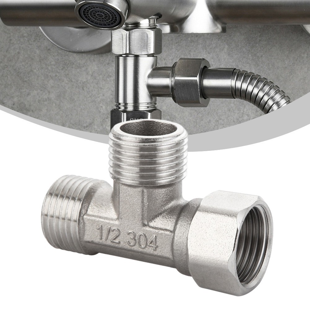 [BLINKNB] Adaptador T Válvula De 3 Vias/Para Banheiro Desviador/Pulverizador De Bidê Cabeça De Chuveiro/G1/2