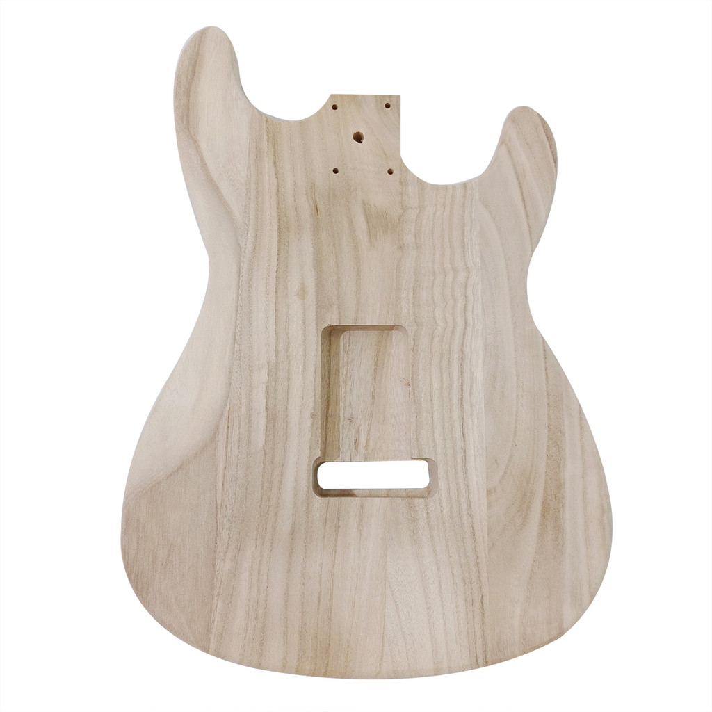 cpnobr Corpo De Barril De Guitarra De Bordo Elétrico Tipo Madeira Polida Inacabado