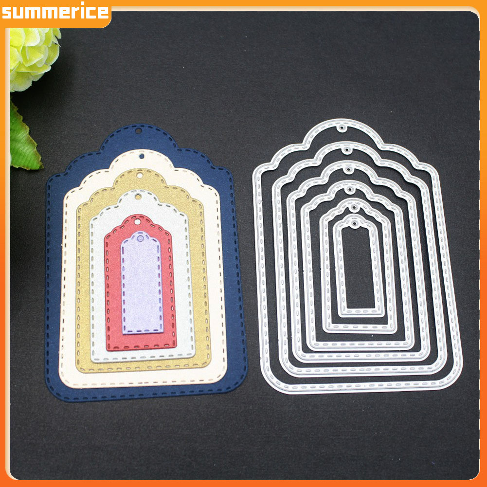 summerice Tags Etiqueta Corte Dados DIY Scrapbook Emboss Cartão De Papel Álbum Artesanato Estêncil Molde