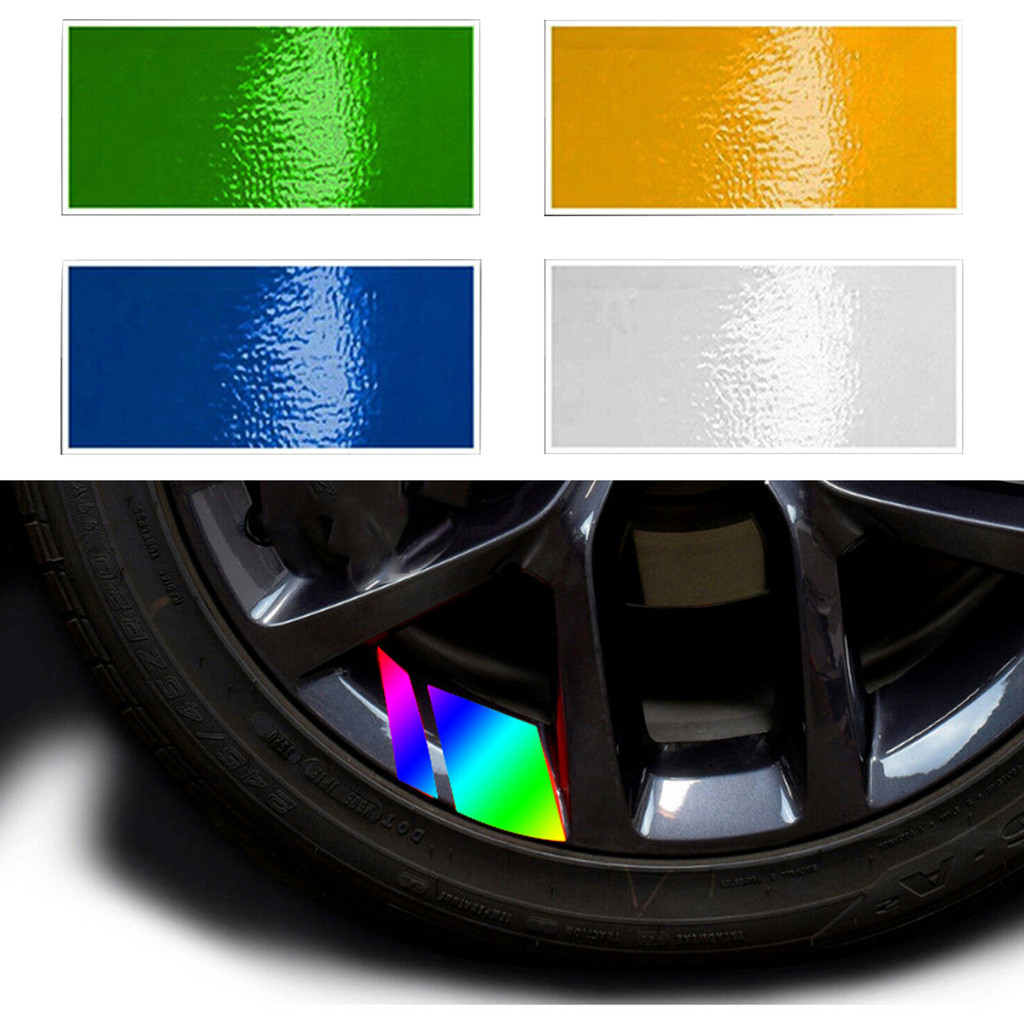 SHENYOU Adesivo De Aro De Roda , 6 Peças , À Prova D'água , Decorativo , Universal , Carro , Motocicleta , Cubo Faixa Re