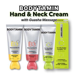 [Além] Creme Para Mãos E Pescoço BODYTAMIN 60ml | Iluminador Antienvelhecimento Compatível Com Gua Sha Escolha Entre 3 Variantes