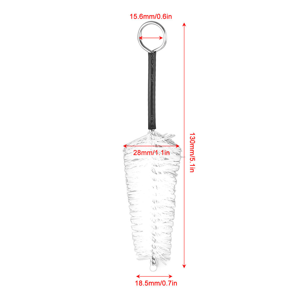 fgstbr Trompete Bocal Escova De Limpeza Cabo De Metal Fibra Macia Anti Riscos Prevenção De Ferrugem Ferramenta Corneta