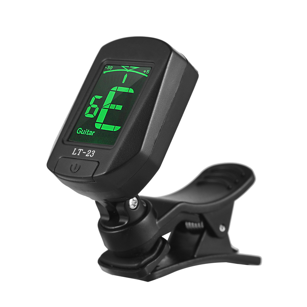 Toggbr Afinador De Guitarra Clip-On Digital Mini Eletrônico Com Display LCD Para Baixo Violino Ukulele Cromático
