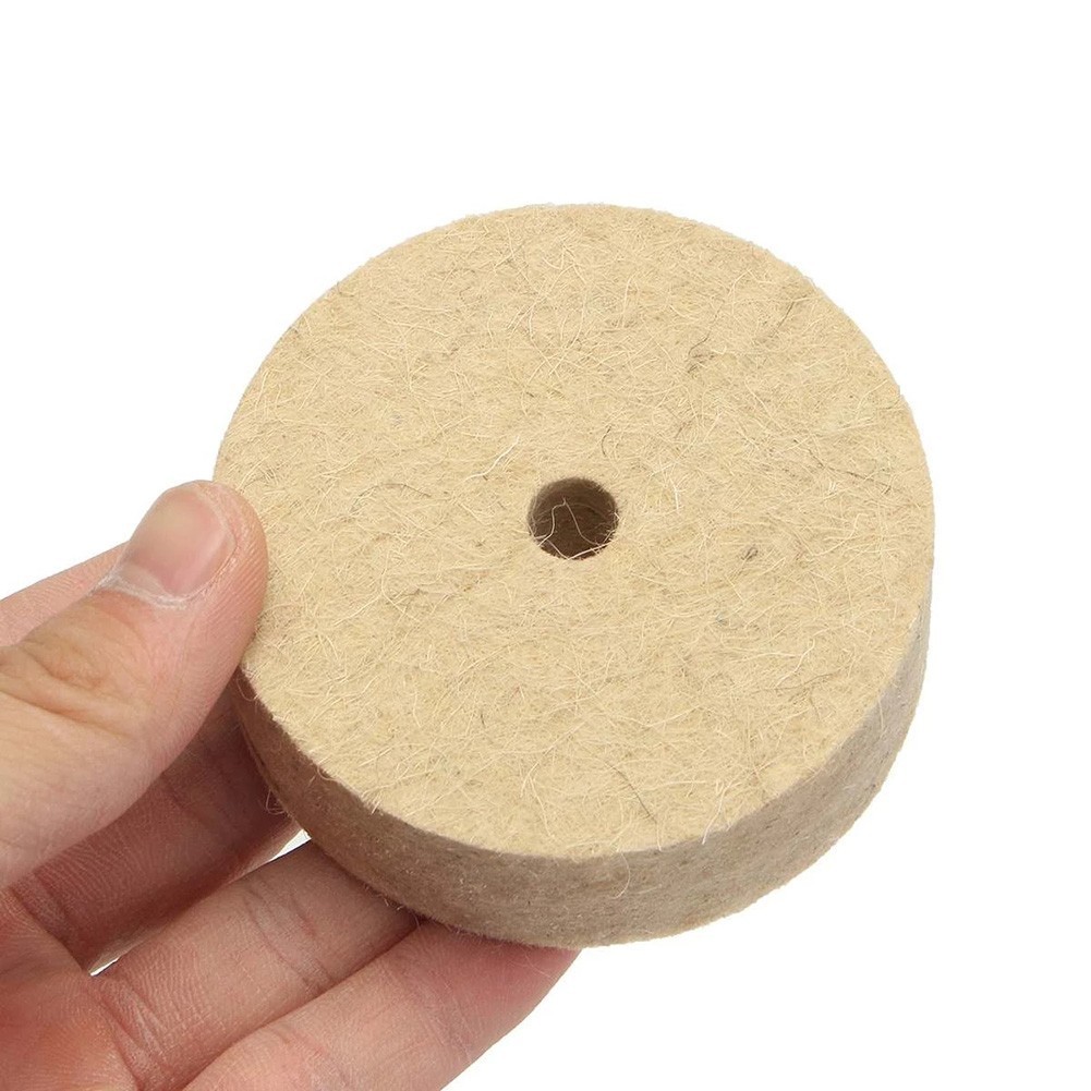 [HOT] 3 Polegadas Lã Feltro Polimento Rebolo Polidor Disco Pad Ferramenta Rotativa-SULO