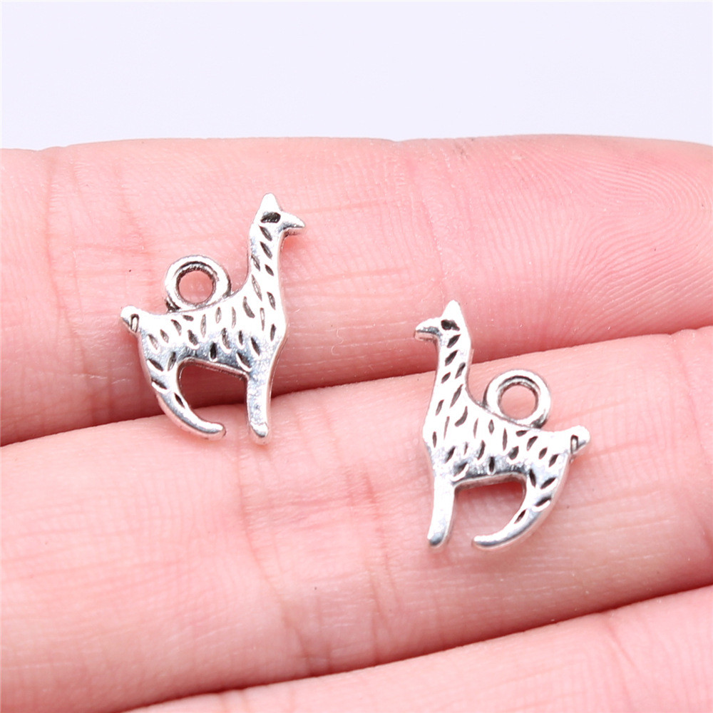 WYSIWYG 20 Peças 16x12mm Pingente De Alpaca Cor Prata Antiga Para Fazer Joias Faça Você Mesmo , Descobertas Artesanais D