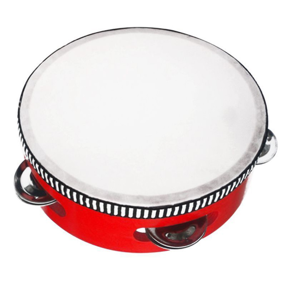 < Education > Tambor De Pandeiro De Madeira De 6/7/8 Polegadas , Instrumento De Batida Musical De Percussão Redonda