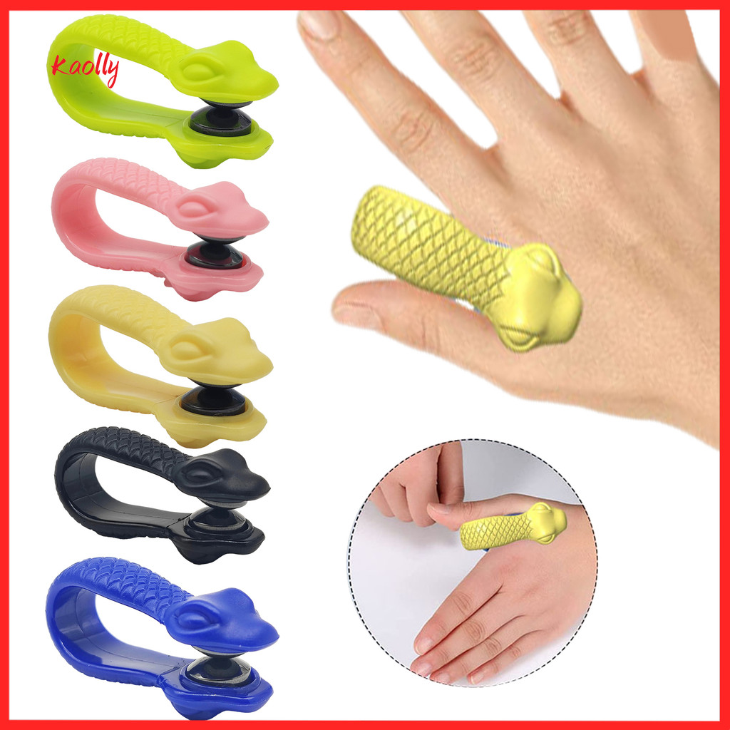 Clipes De Acupressão kaolly Para Alívio De Enxaqueca Padrão Serpentina LI4 Massagem Esfregar Boca De Tigre De Plástico T