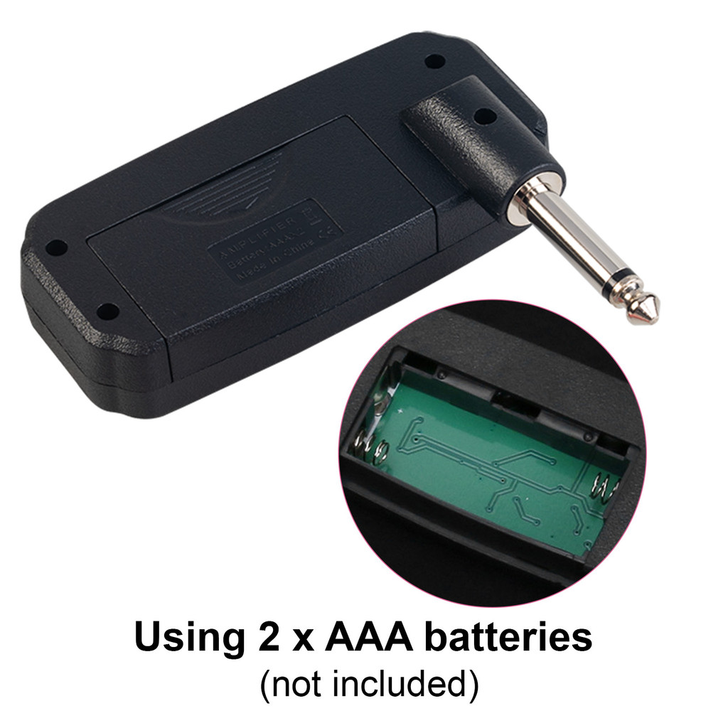fgstbr JOYO Mini Amp Amplificador De Fone De Ouvido De Baixo Elétrico Portátil Plugue De 3.5 Mm Entrada E Reprodução De