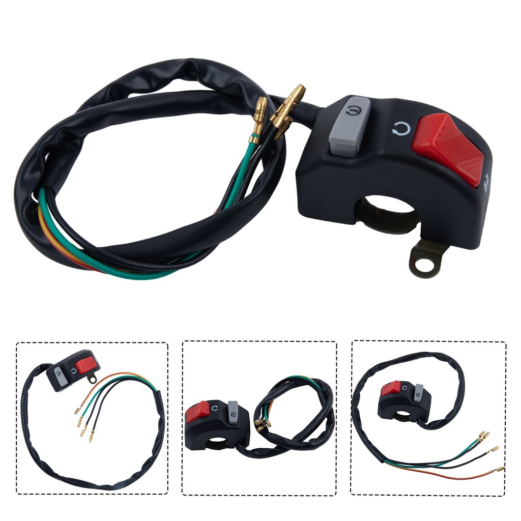[BLINKNB] 7/8 " Guiador De Motocicleta Farol De Neblina Buzina Interruptor Liga/Desliga Botão 12V