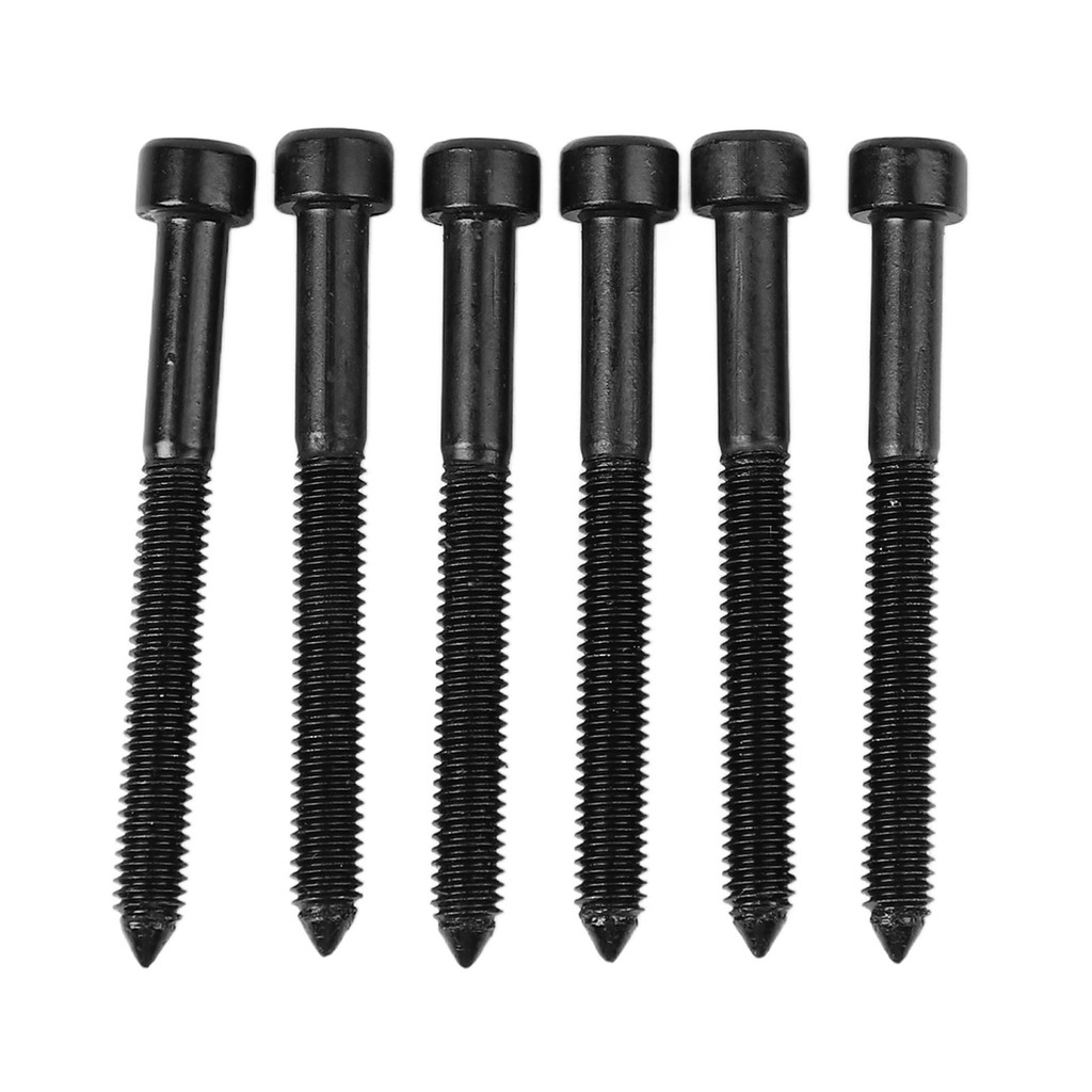 Togbr 6 Peças Protetor De Pescoço Para Guitarra Elétrica Parafuso Sextavado Montagem De Placa De Resistência À Corrosão