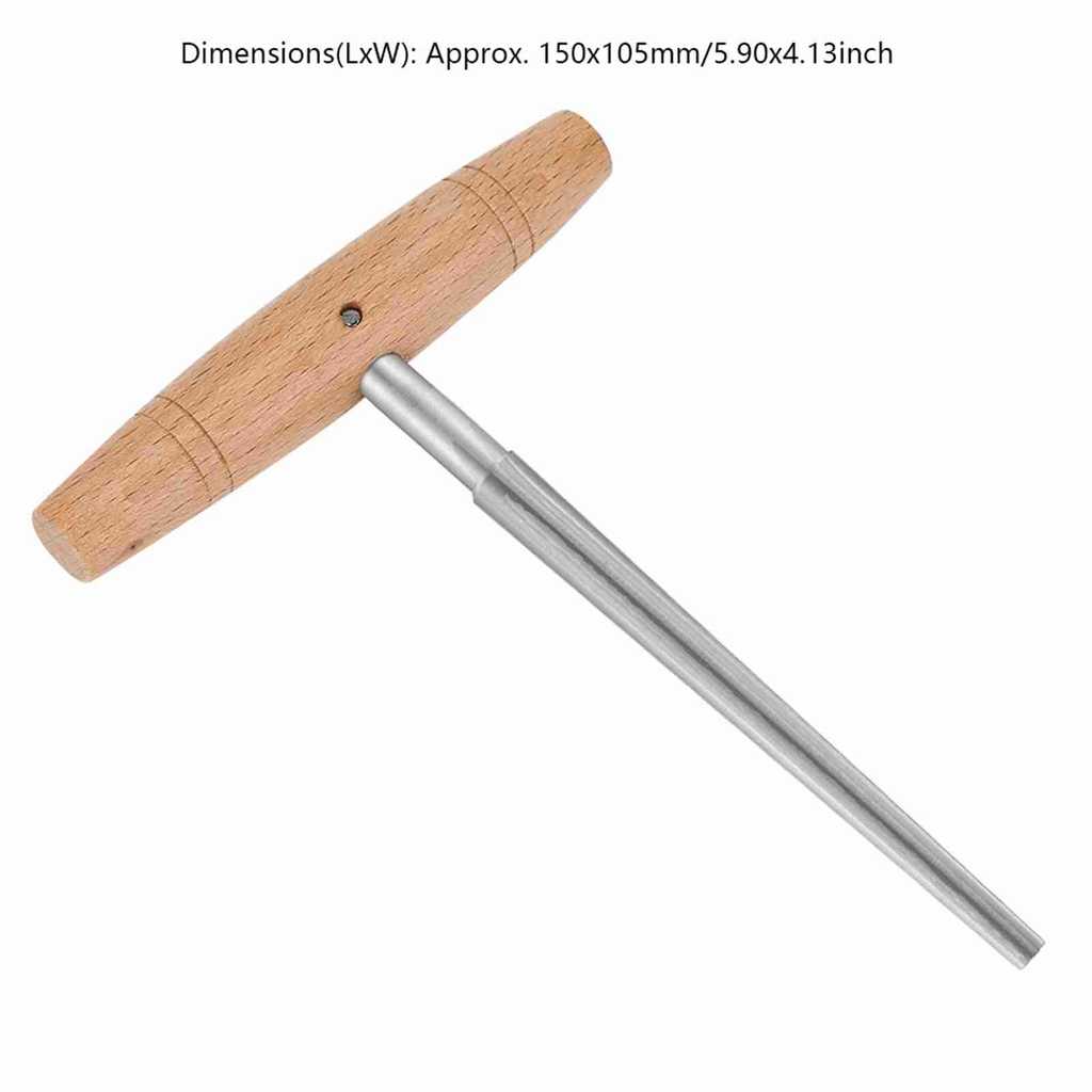 fgstbr Alargador De Furo De Aço Durável Com Alça De Madeira Ferramenta De Reparo Luthier Para Violino 3/4 4