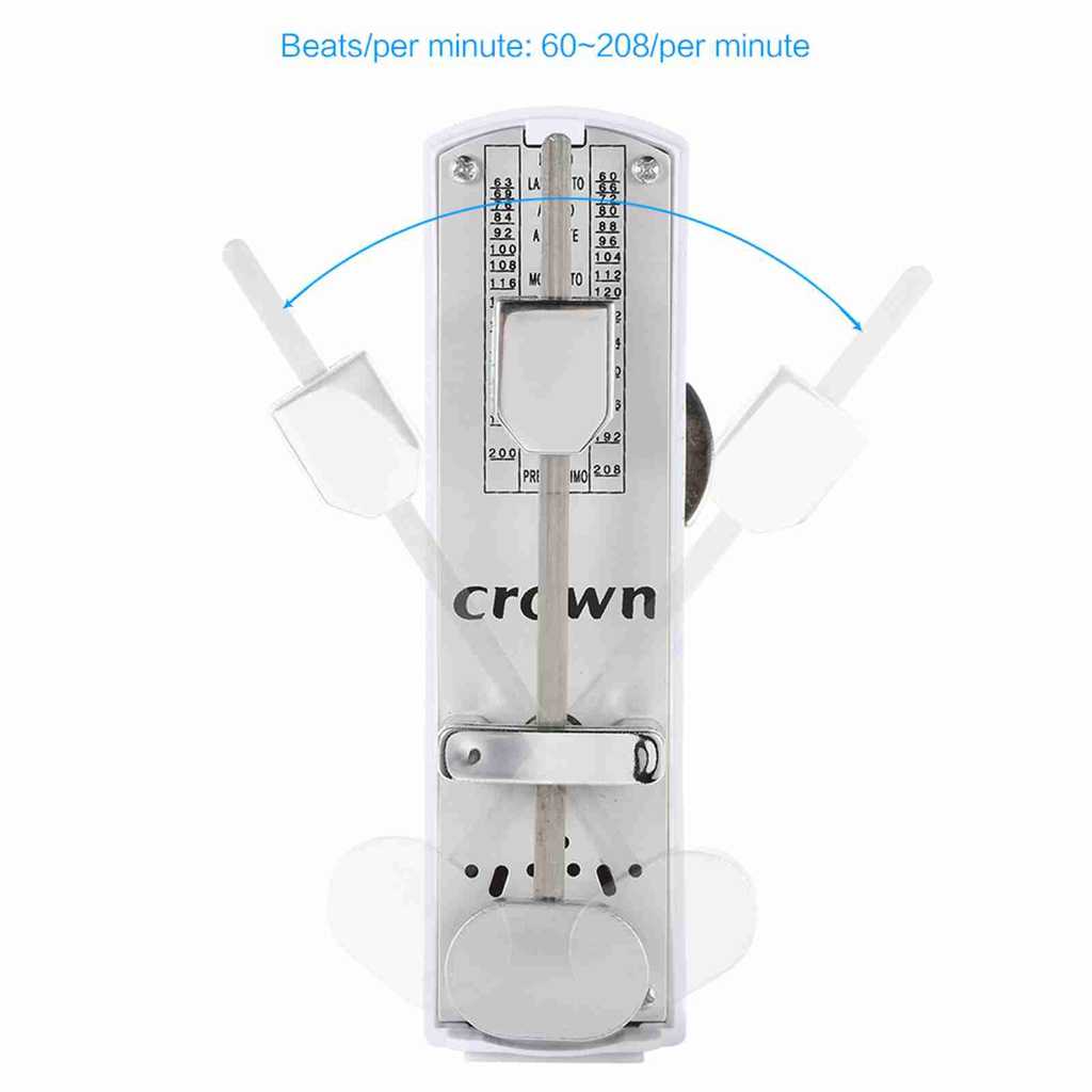 cpnobr Portátil Mini Metrônomo Mecânico Universal 11cm De Altura Para Piano Guitarra Violino Ukulele Cítara Chinesa Músi