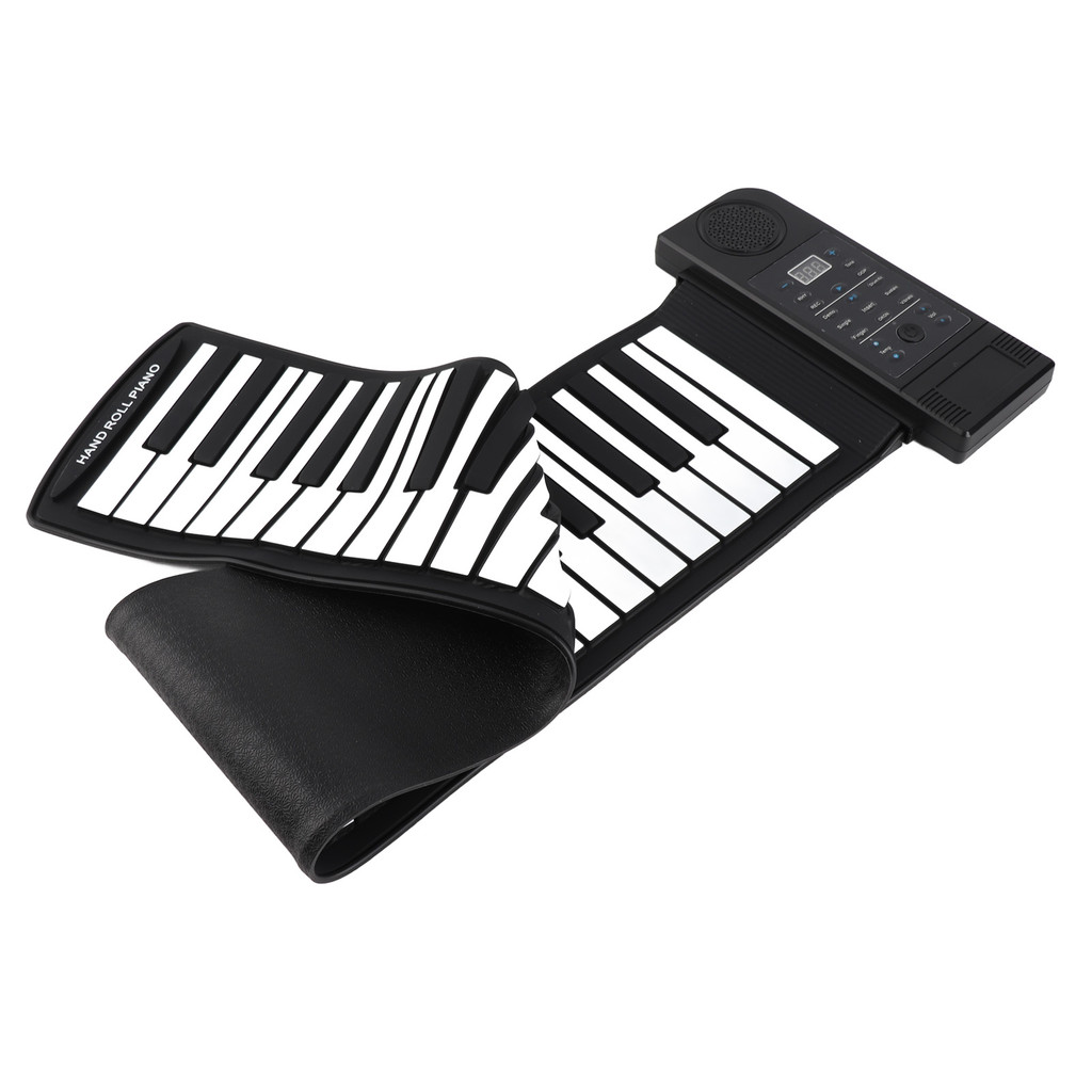 cpnobr Teclado MIDI Eletrônico De Piano Portátil De Silicone 61 Teclas Com Alto-Falante Embutido