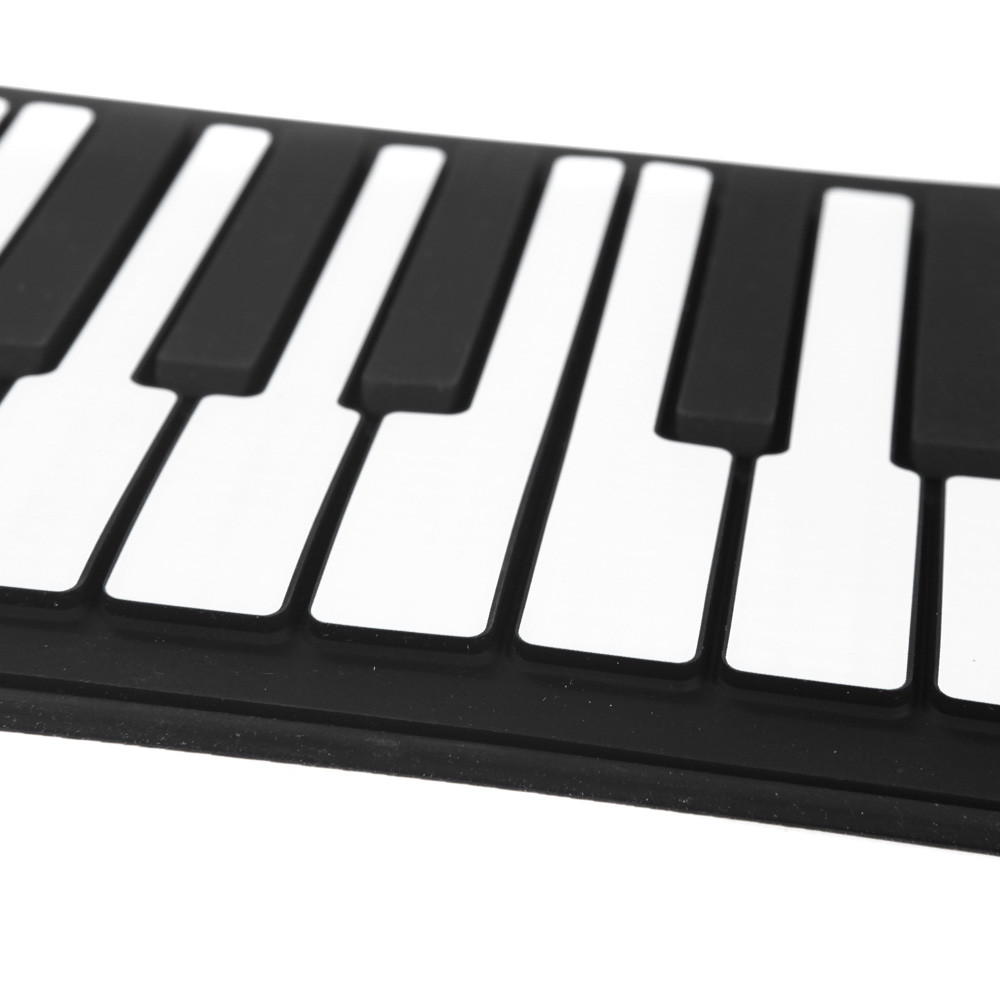 fgstbr Teclado De Piano Eletrônico De 61 Teclas , Silicone Flexível , Função De Sustentação , Porta USB Com Alto-Falante