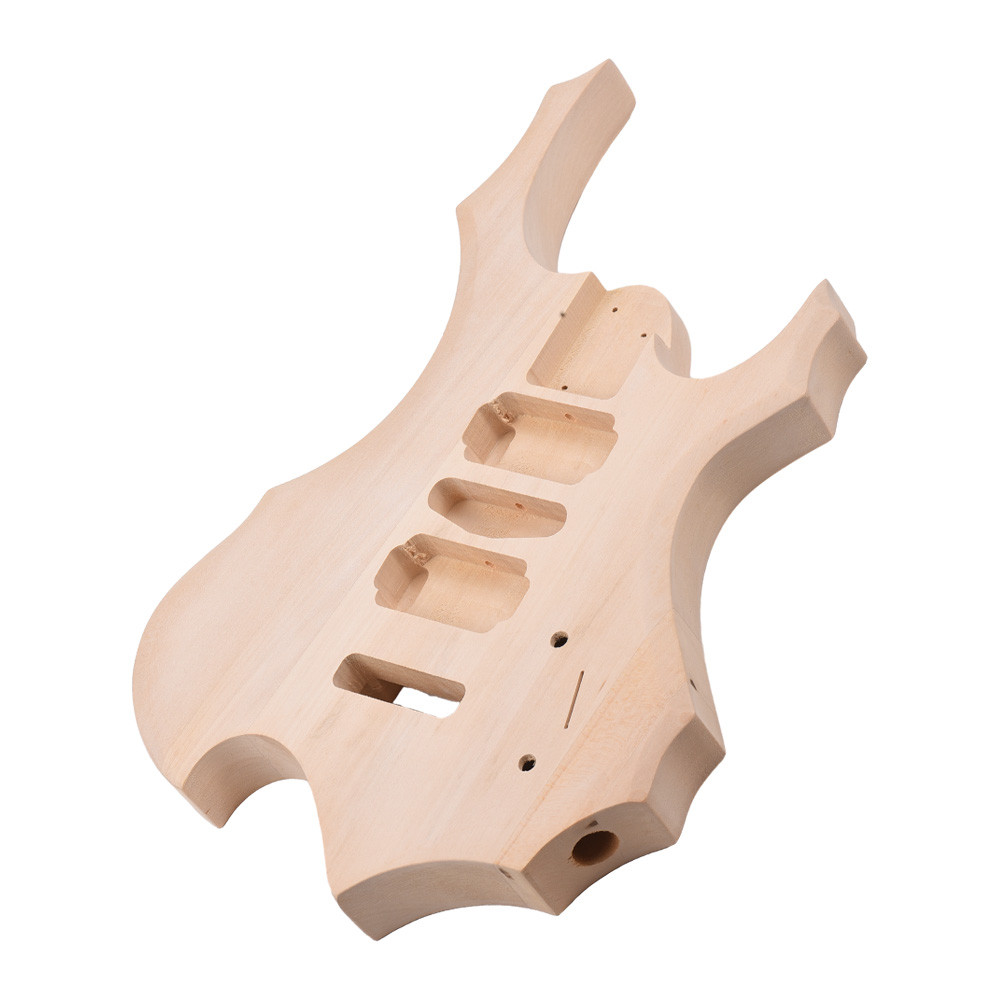Telbr DIY Guitarra Elétrica Corpo Inacabado Barril Peças De Reposição De Madeira Em Branco