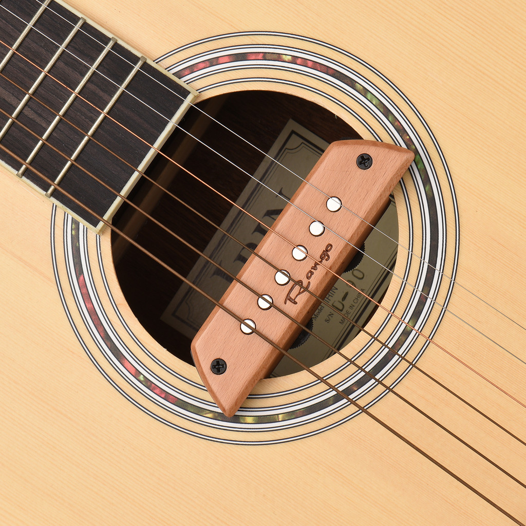 Telbr Rango RG-S3 Guitarra Acústica Captador Magnético Madeira De Faia Soundhole Passivo Sem Bateria/Perfuração Necessár