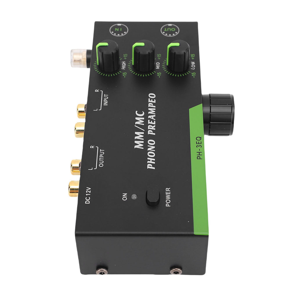 fgstbr MM/MC Phono Pré-Amplificador Profissional Mini Fonógrafo Estéreo Para Toca-Discos 5 Pinos XLR Entrada Saída 3.5 F