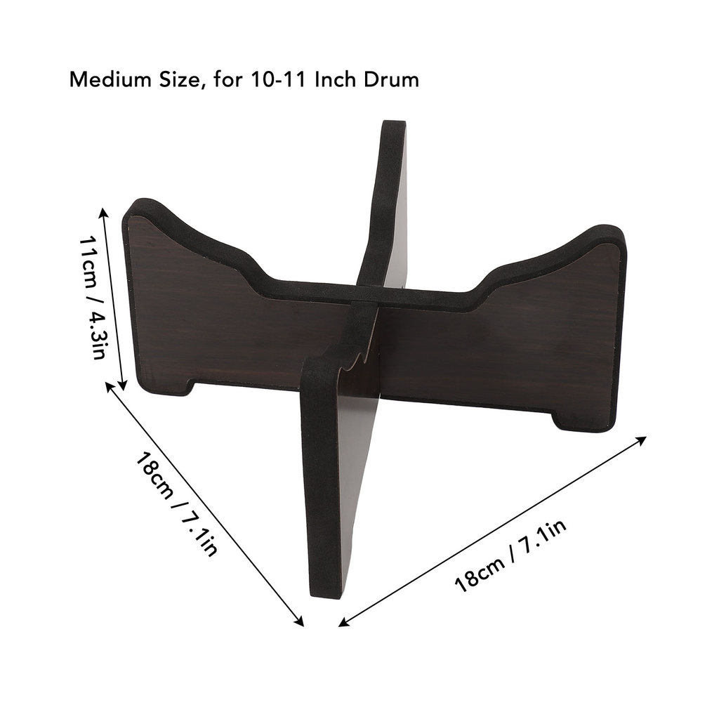 fgstbr Suporte De Tambor Etéreo Jacarandá Esponja Resto Display Rack Destacável Adulto Handpan Língua Titular Médio Para