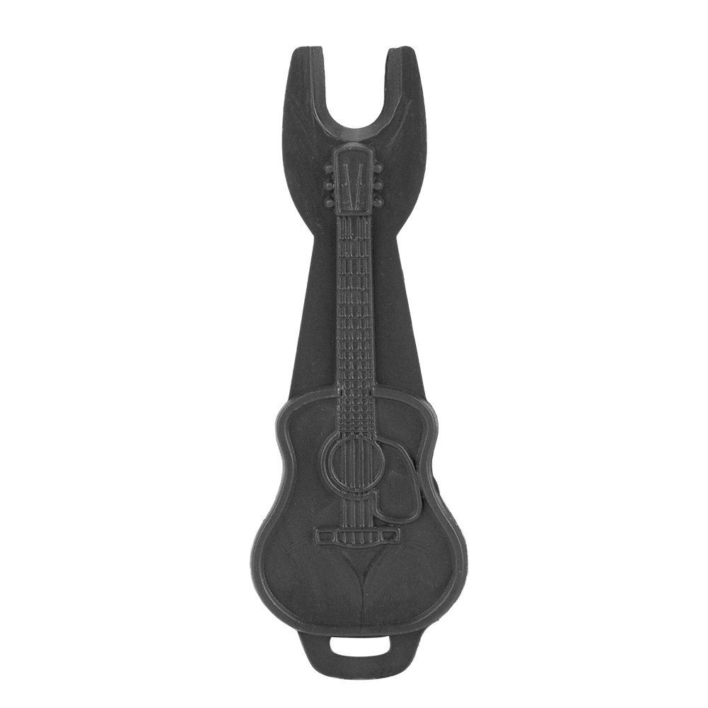 Acordes De Guitarra Acústica De Plástico Ponte Pinos Extrator Corda Cone Mudança (Preto