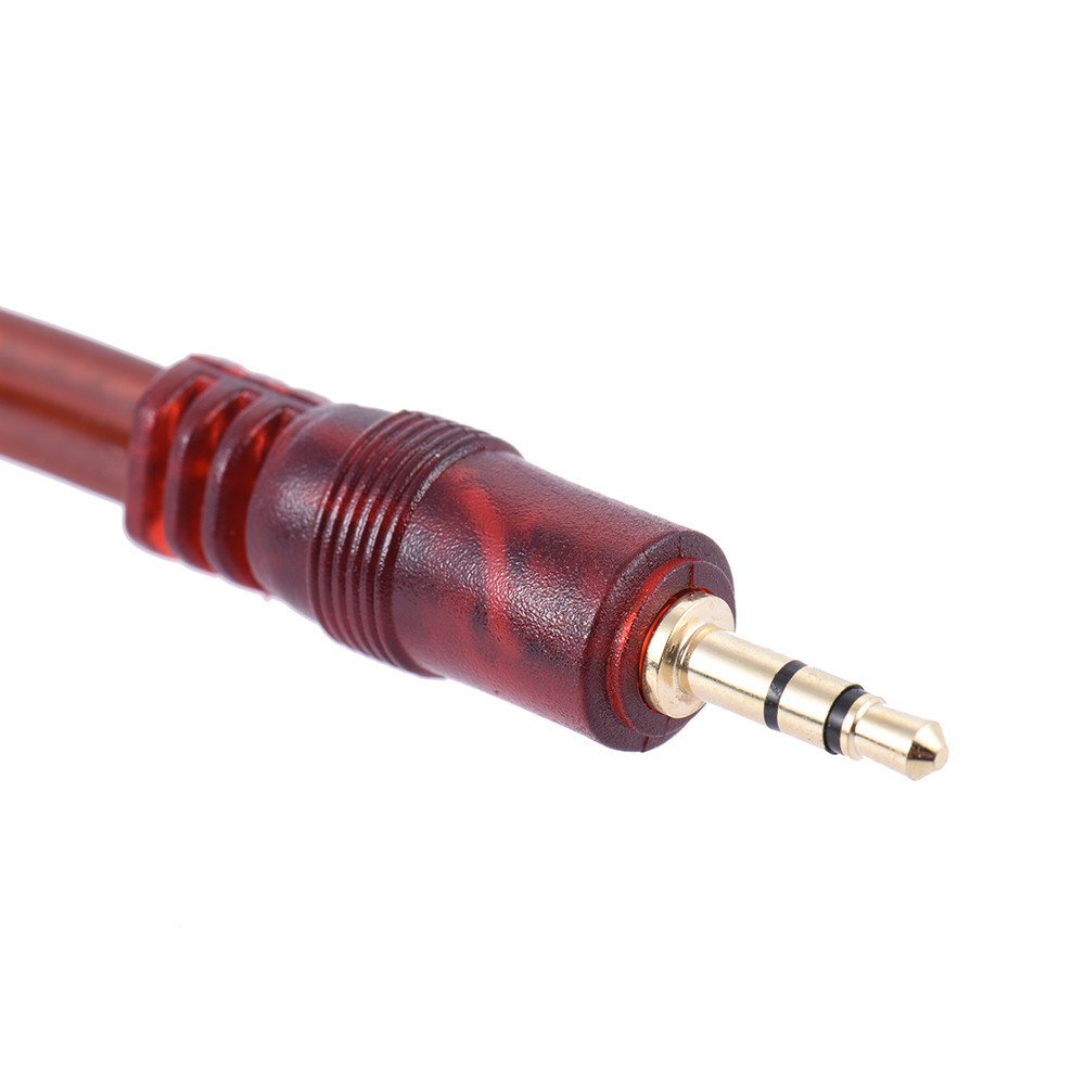 fgstbr Cabo De Áudio Estéreo De 1.5 M/5 Pés Fio 3.5 Mm 1/8 " Macho Para Duplo 6.35 4 " TS Plug Console De Mixagem De Mix