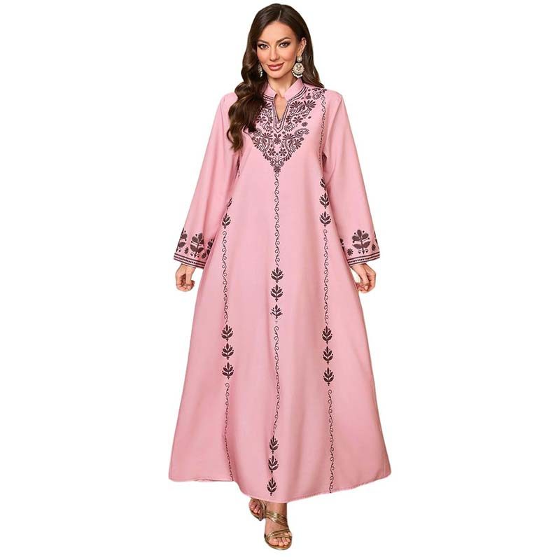 Muçulmano Ramadan Abaya Bordado Diamantes Vestido De Noite Eid Marocain Jalabiya Dubai Kaftan Turquia Árabe Longo Robe