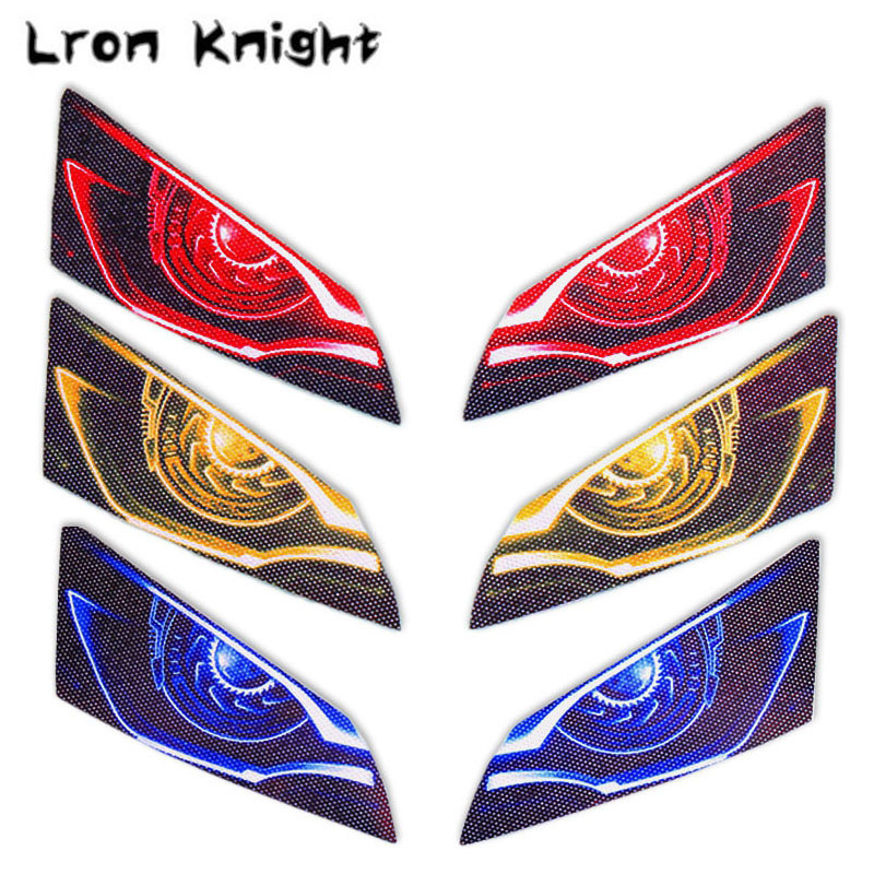Para HONDA CBR600RR CBR 600 RR F5 2003-2006 Motocicleta 3D Frente Carenagem Farol Adesivos Guarda Cabeça Luz Proteção Ad