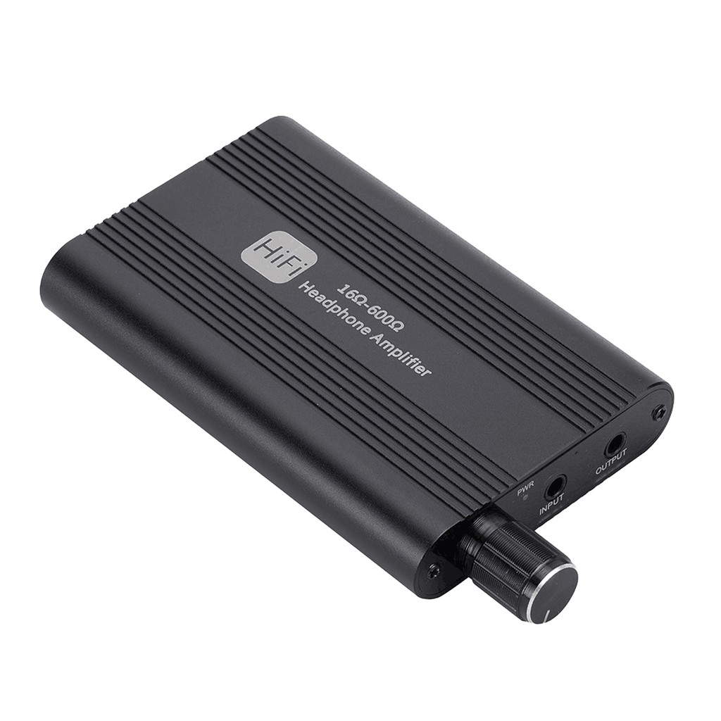 Amplificador De Fone De Ouvido Portátil De Alumínio HiFi Audio Headphone Sound Melhorador AMP 1500mAh Com Porta De 3.5 M