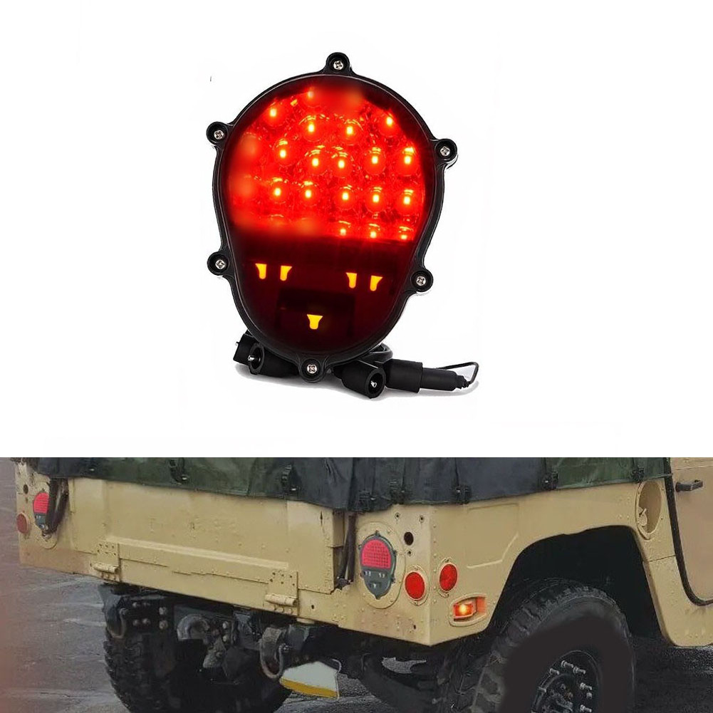 Arbos HOT-H12422958 Para Hummer H1 Hummvee M35 M998 Lâmpada Indicadora De Sinal Vermelho Alto E Baixo