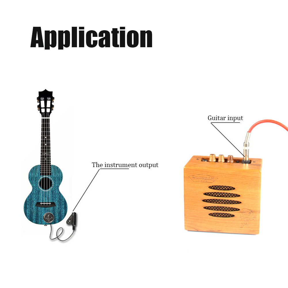 [Em Estoque] AD-35 Mini Captador De Som Piezo Amplificador Transdutor Stick Pickup Para Guitarra Acústica Ukulele Violin