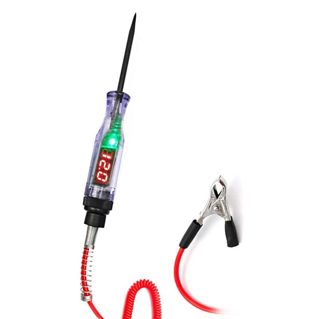 [Em Estoque] 3-48V Portátil Carro Automotivo Elétrico Display Digital Testador De Circuito Caminhão Sonda Caneta De Test