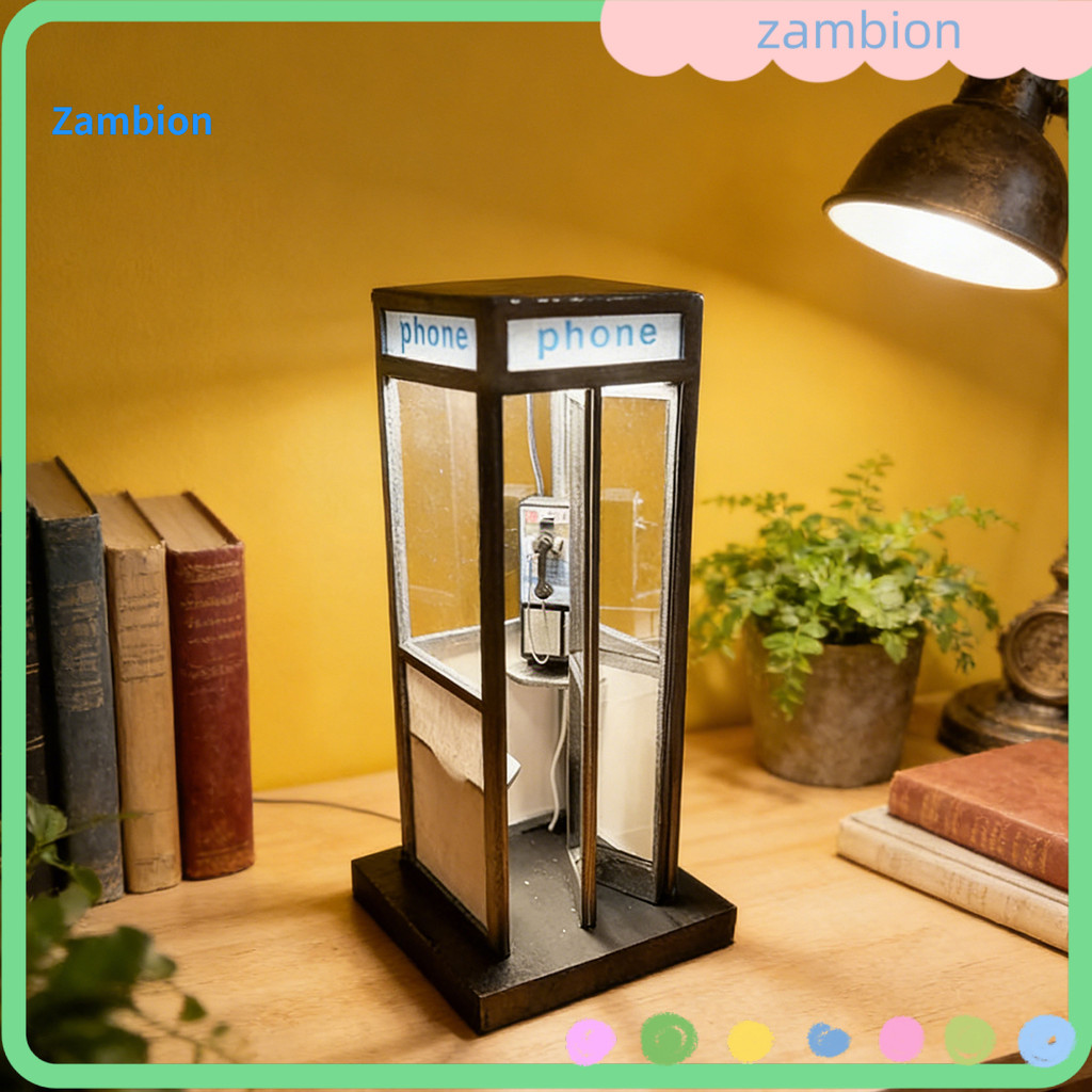 Lâmpada Retrô Alta Para Cabine Telefônica , Vintage , Luz Noturna LED , Caixa De Telefone De Rua Clássica