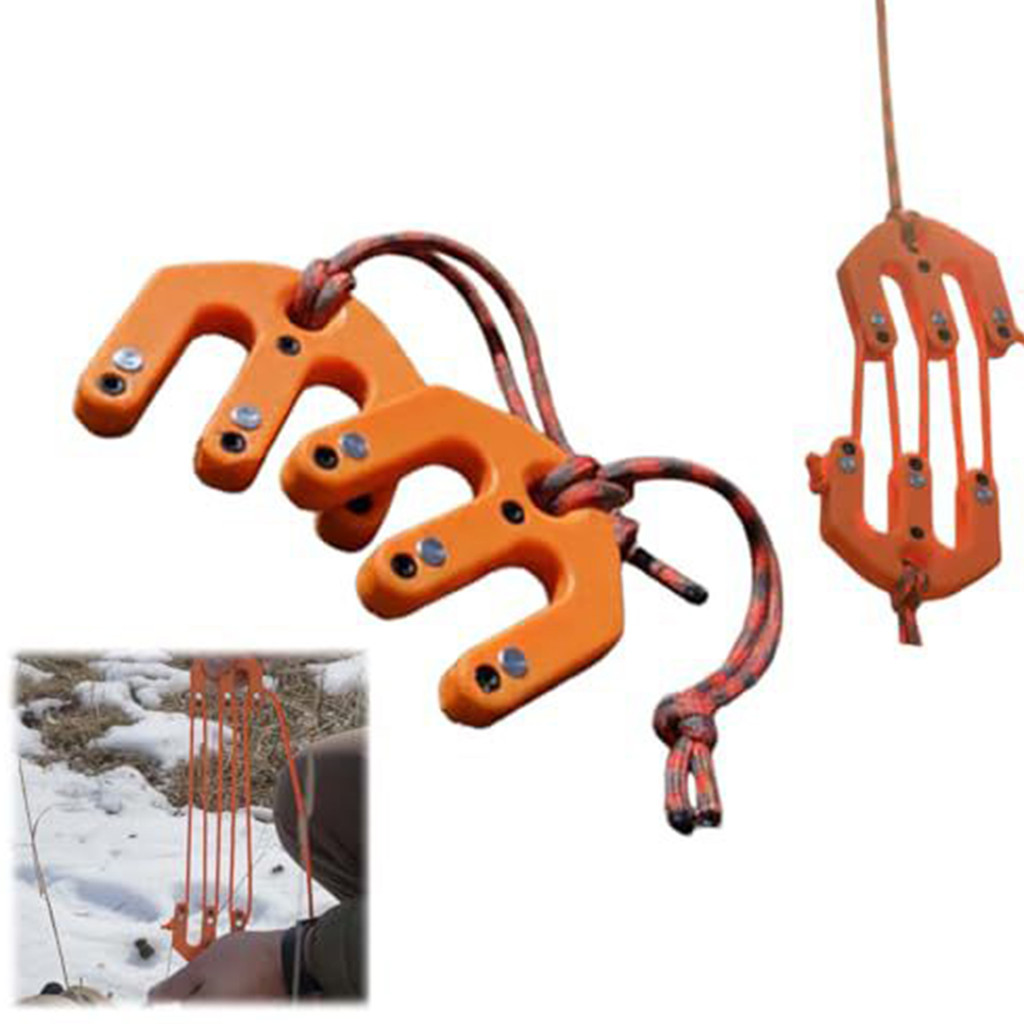 tshitoli-2Pcs Bloco De Jogo E Sistema De Equipamento Polia Talha Backcountry Garagem Ao Ar Livre Ferramentas De Corda De