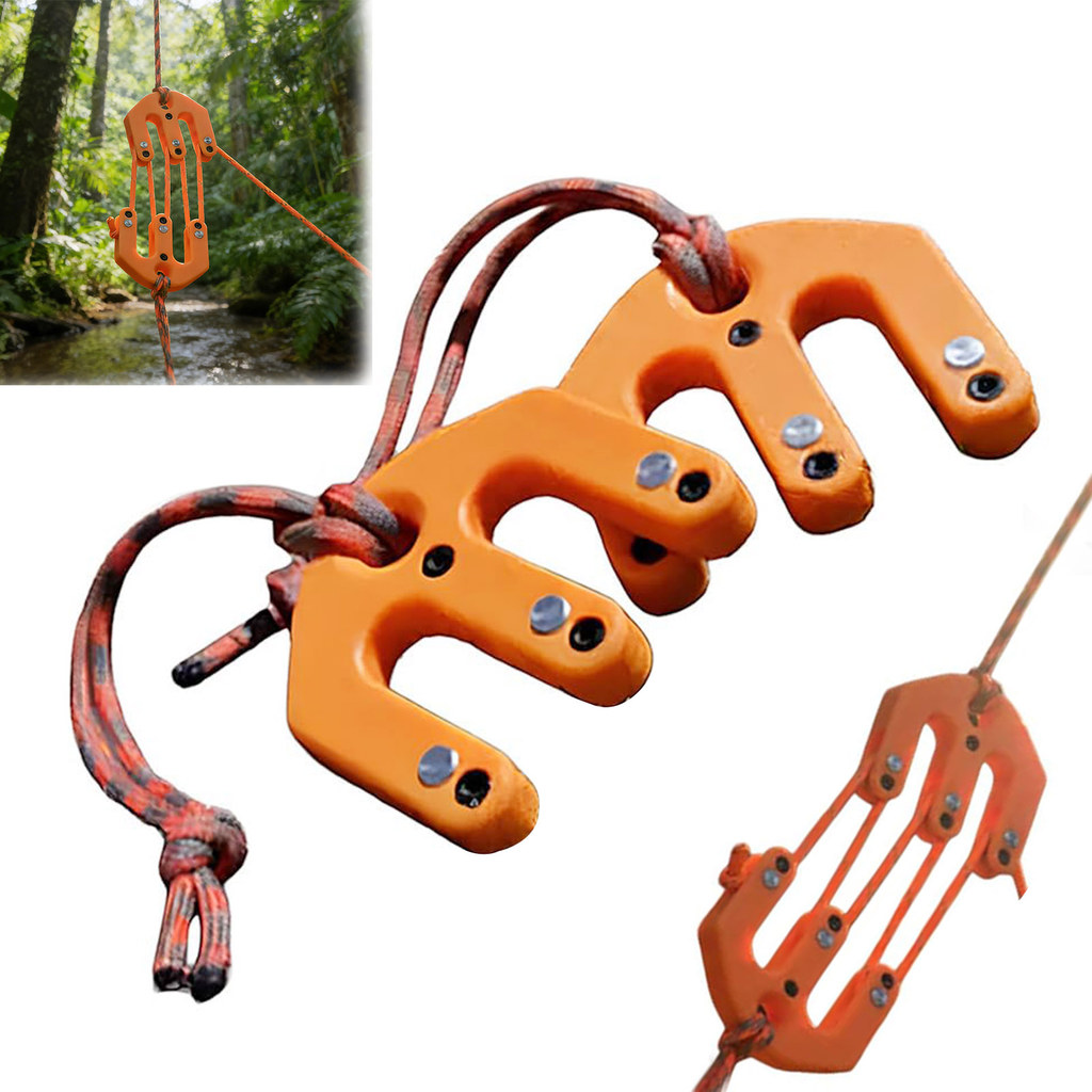 tshitoli-1 Par Bloco E Sistema De Polia Equipamento Ultraleve Jogo Talha Backcountry Garagem Ao Ar Livre Ferramentas De