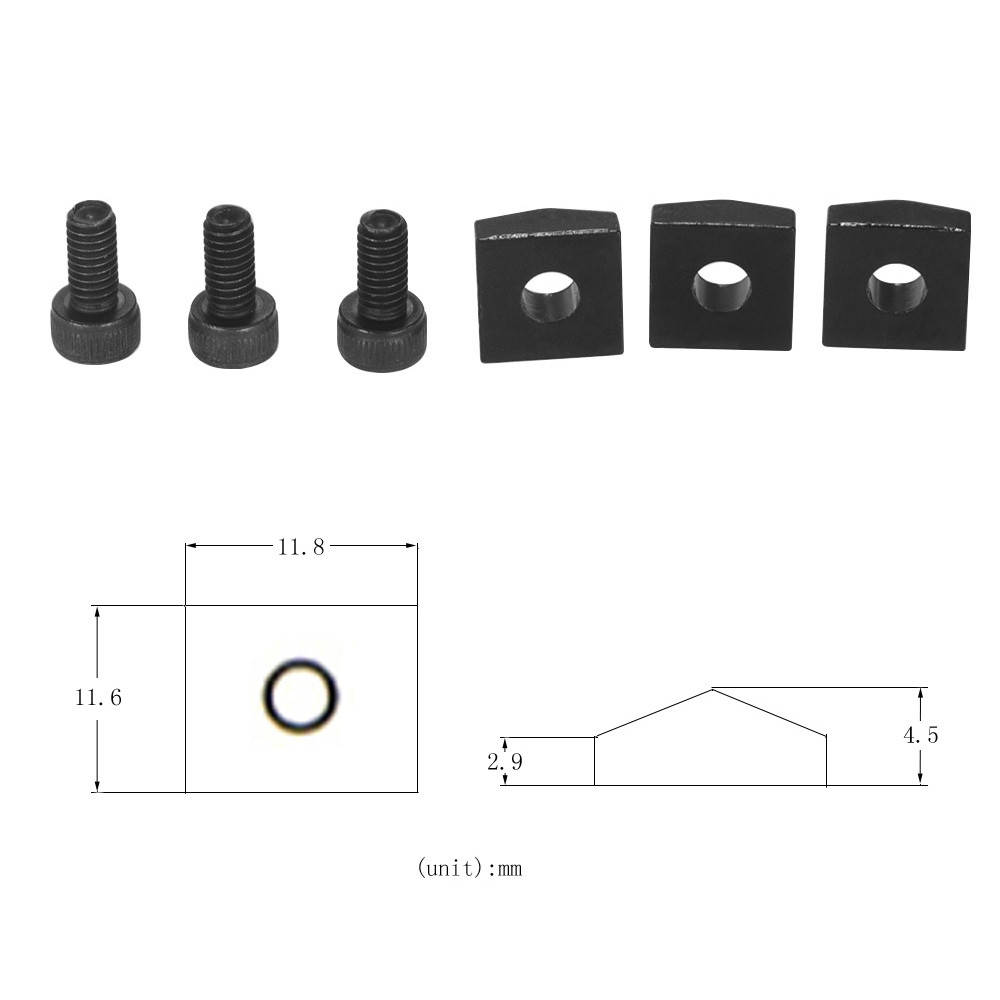 [Em Estoque] Guitarra Elétrica Tremolo Ponte Cordas Fechaduras Sistema De Travamento Metal Porca Bloco & Braçadeira Para