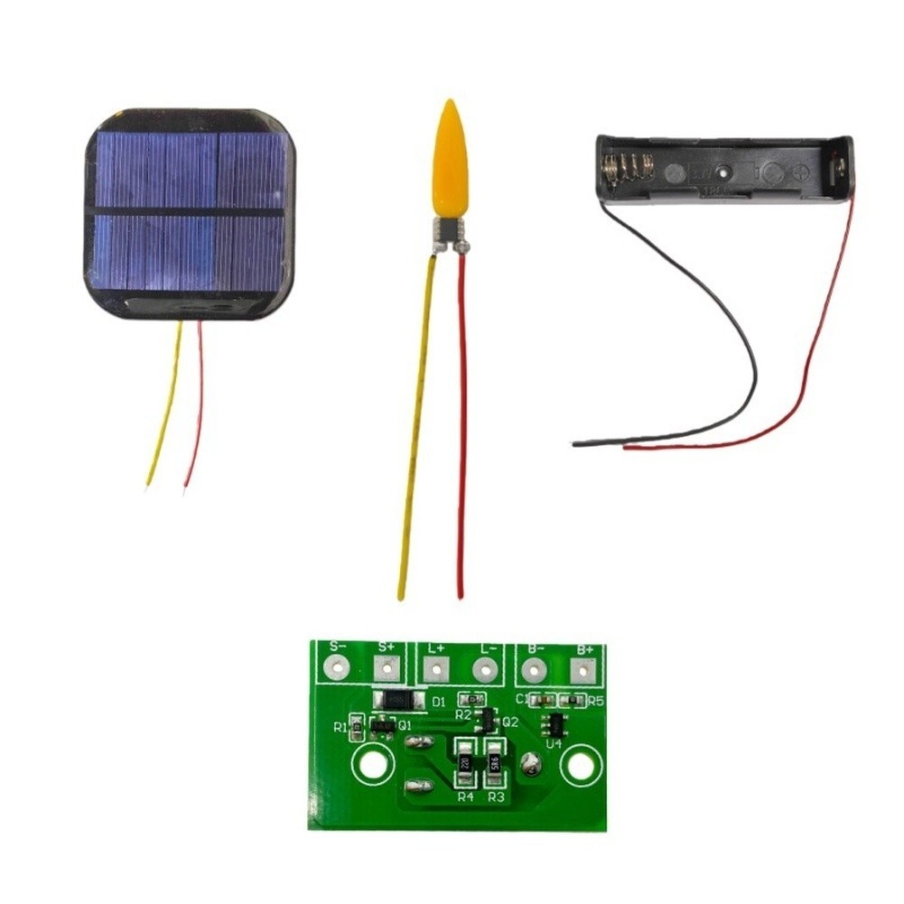 Placa De Circuito De Vela LED Cintilante De Luz De Chama Solar 3.7V PCBA Para Decoração