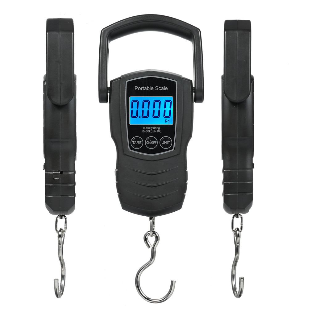 [Em Estoque] Balança Digital De Bagagem Portátil De Alta Precisão Com Display LCD Gancho Eletrônico Doméstico Fita Métri