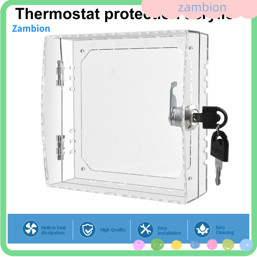 Tampa Grande Da Caixa De Bloqueio Do Termostato Com Chave Design Transparente Fácil De Instalar Universa