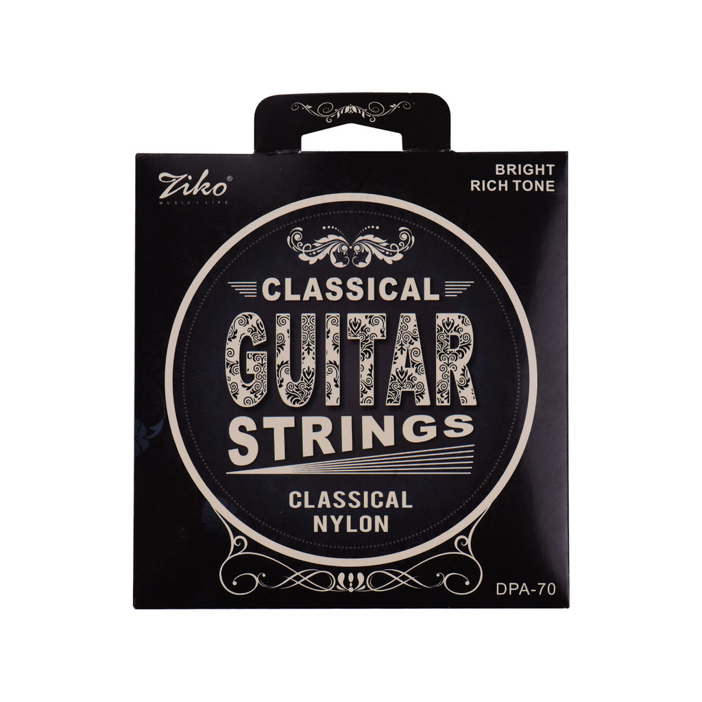 ZIKO DPA-70 Cordas Para Guitarra Clássica Tensão De Luz Normal Corda De Nylon Enrolada Em Prata Conjunto Antiferrugem De