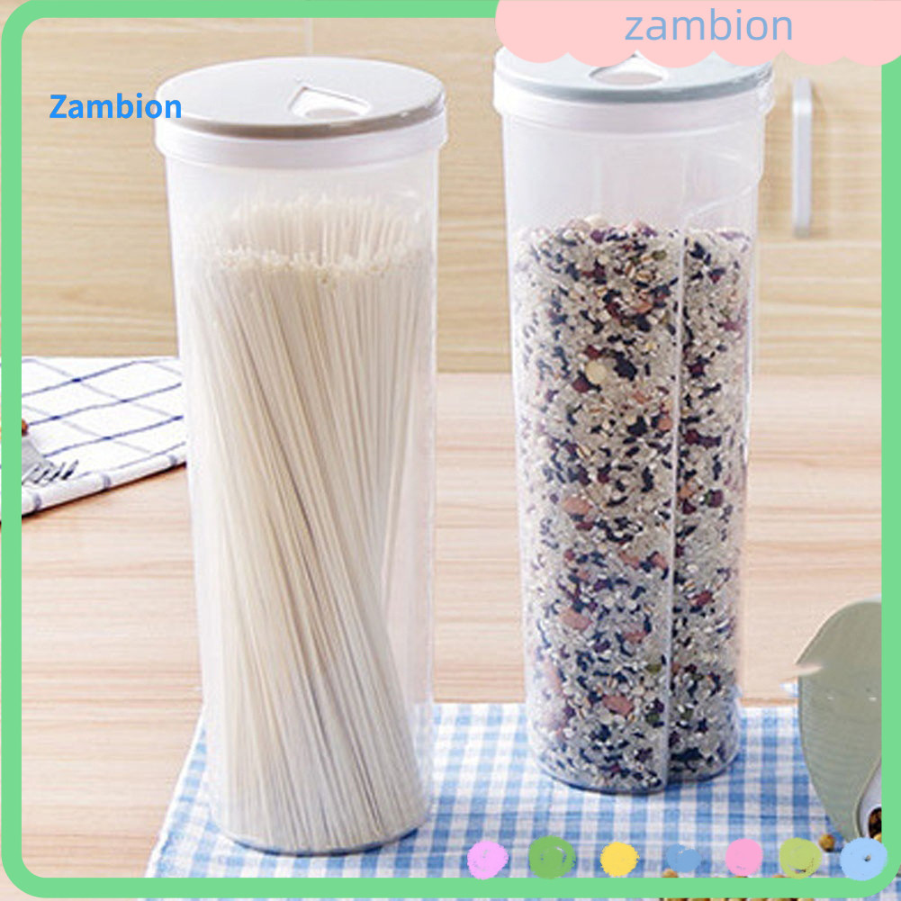 { zambion.br } Massa Macarrão Grão Cereal Feijão Arroz Recipiente De Armazenamento De Alimentos Caixa Selada De Cozinha