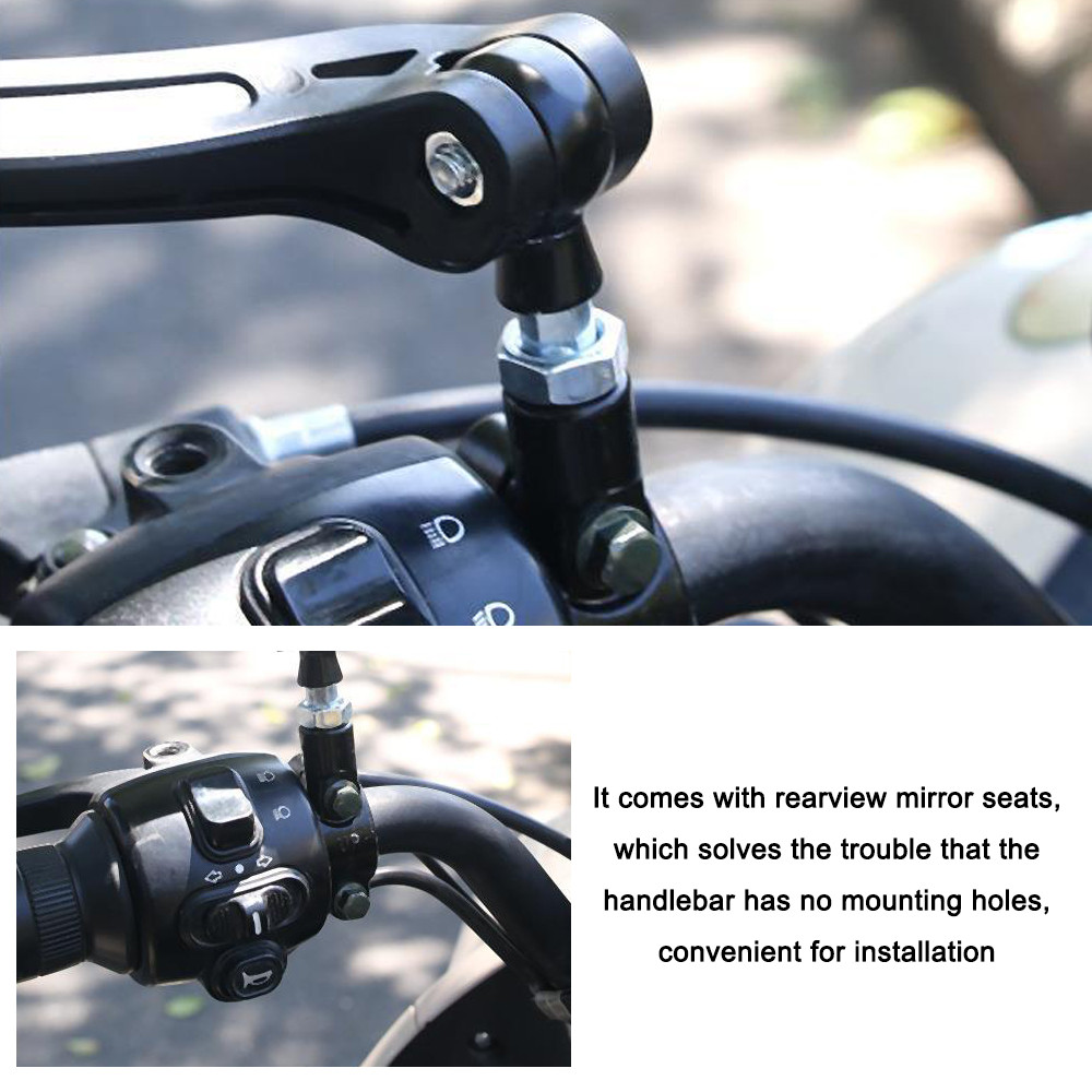 [Em Estoque] Espelho Retrovisor De Bicicleta Vista Traseira Do Guiador 360 ° Grande Angular De Segurança Giratório Para