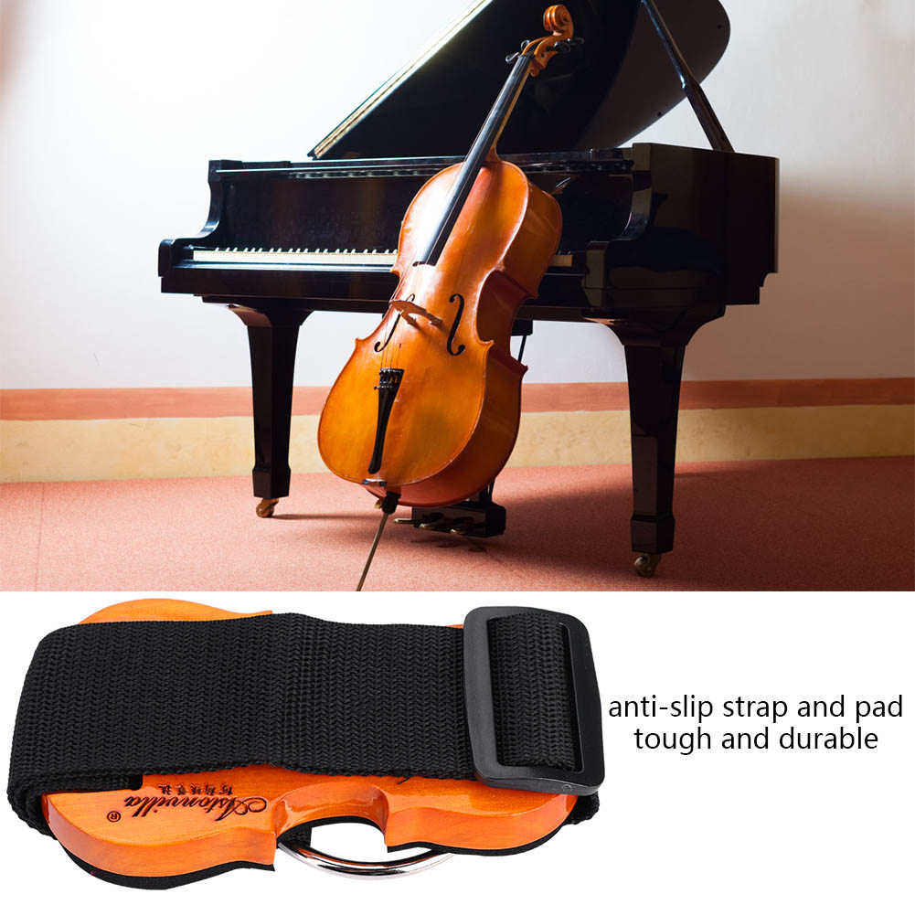[Em Estoque] Rolha De Suporte Para Parada De Violoncelo Com Alça E Almofada Antiderrapante