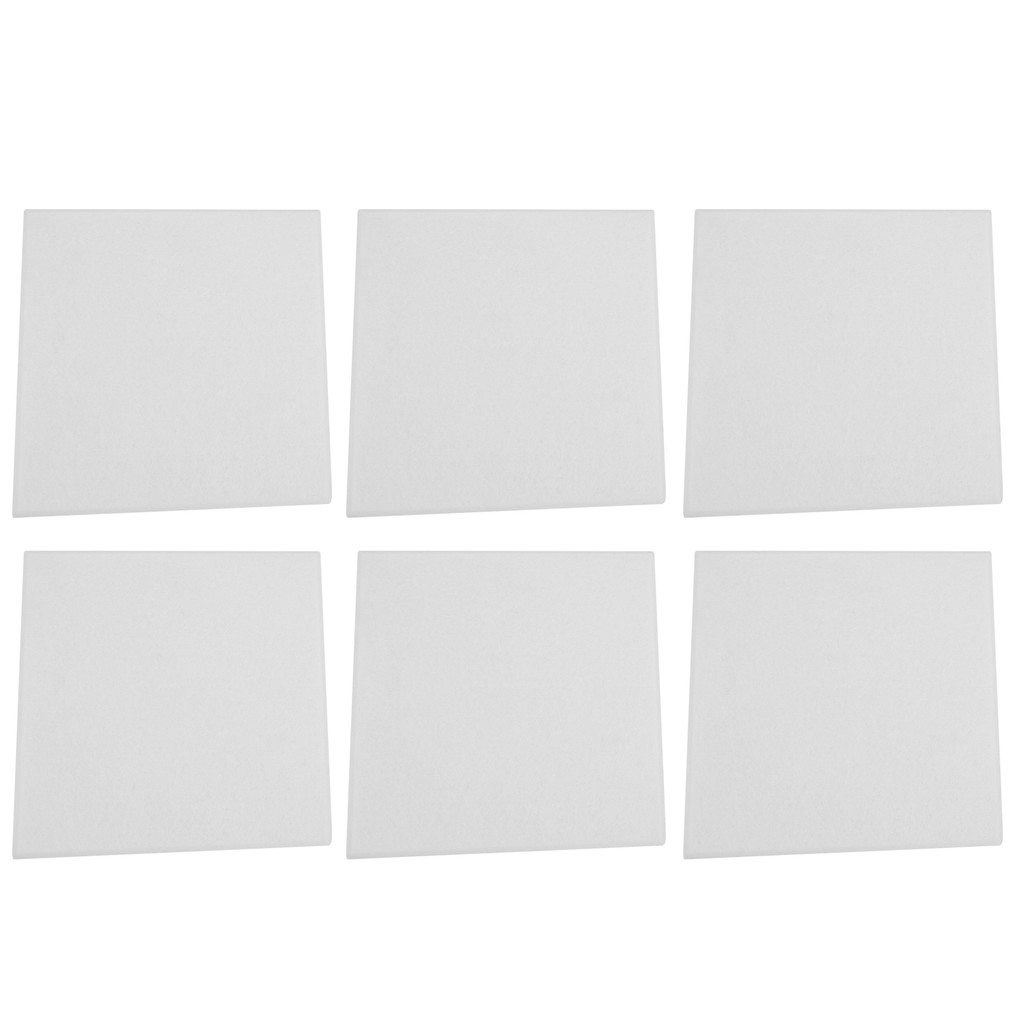 Cawdbr 6 Unidades De Placa De Absorção De Som , Fibra De Poliéster Acústica , Painéis Silenciadores À Prova De Fogo (Bra