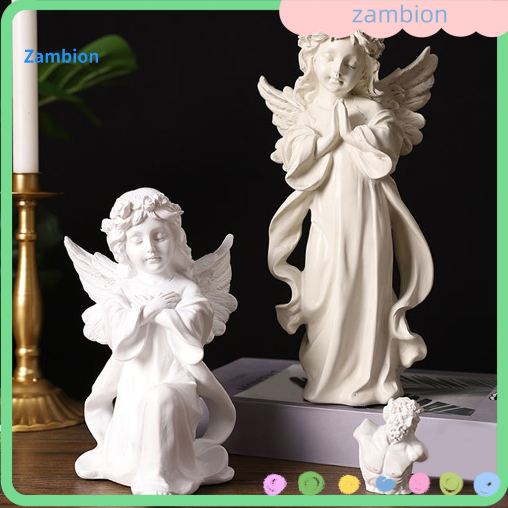 Estátua De Anjo Da Guarda Resina Estatueta Pequeno Lembrança Cura Simpatia Presente Para Prateleira Casa