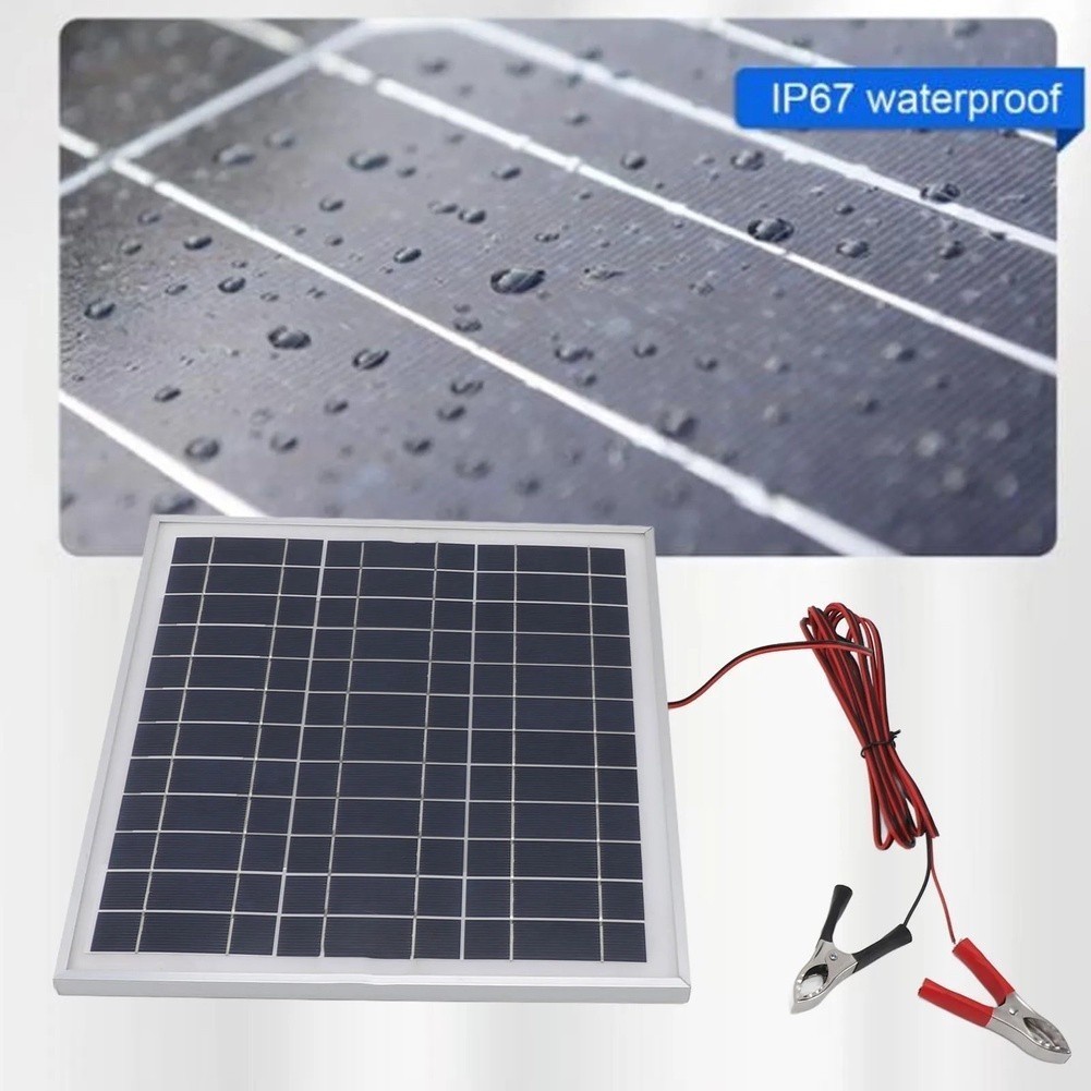 Painel solar De Carregamento Portátil De 20 W Com Moldura Para 12 V De Bateria