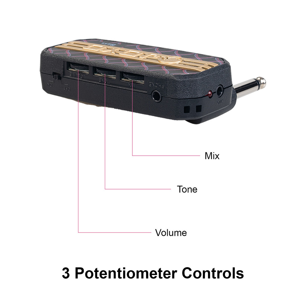 [Em Estoque] JOYO Mini Amp Amplificador De Fone De Ouvido Elétrico Portátil Plugue De 3.5 Mm Entrada E Reprodução De Áud